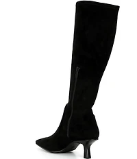 Donald Pliner Foxi Stretch Shaft Kitten Heel Tall Boots
