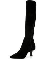 Donald Pliner Foxi Stretch Shaft Kitten Heel Tall Boots