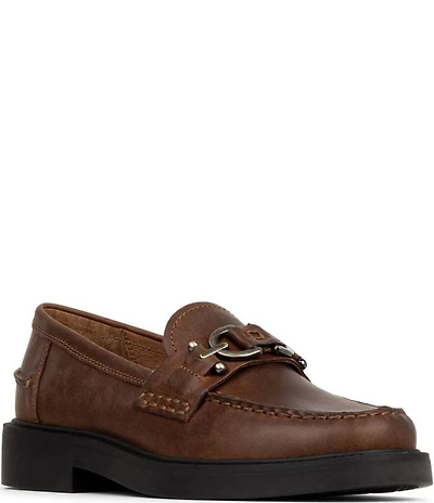 Donald Pliner Galilee Leather Bit Strap Loafers