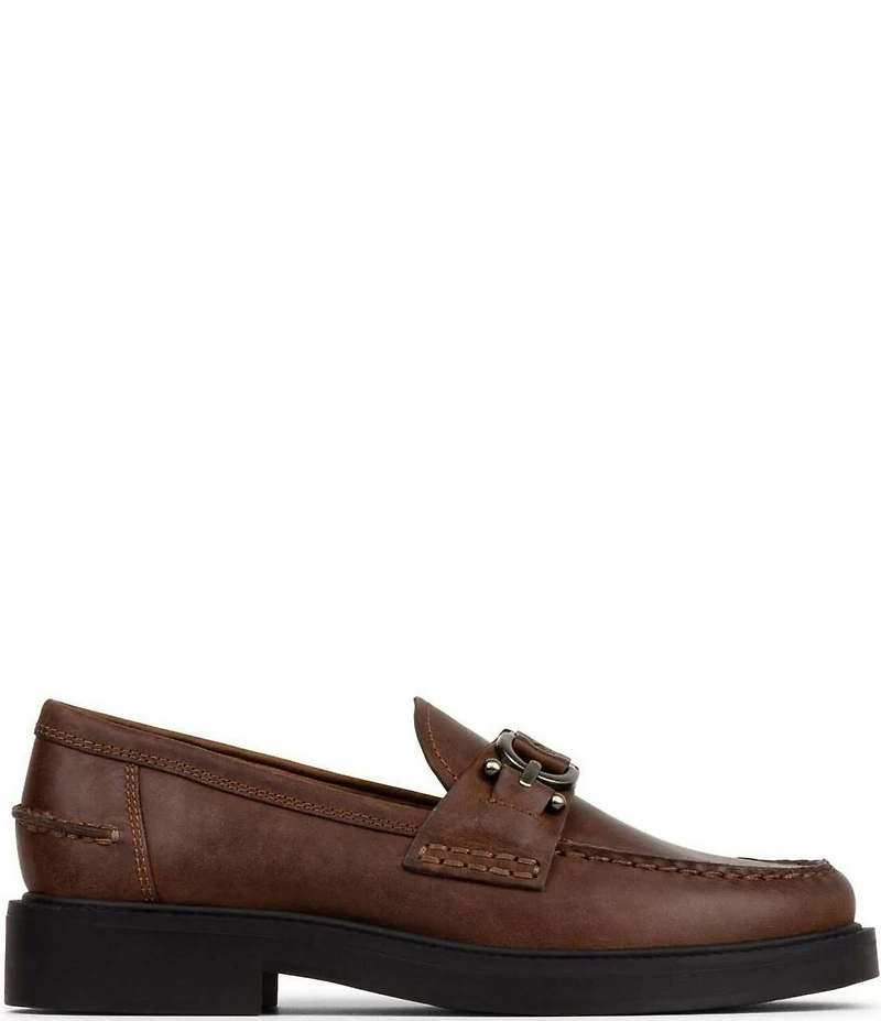 Donald Pliner Galilee Leather Bit Strap Loafers