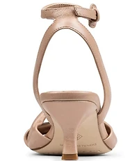 Donald Pliner Gideon Leather Twist Knot Croco Heel Dress Sandals
