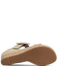 Donald Pliner Gizelle Cork Buckle Banded Slide Wedge Sandals