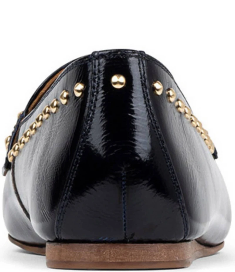 Donald Pliner Glimmer Studded Patent Leather Penny Loafers