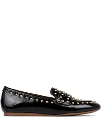 Donald Pliner Glimmer Studded Patent Leather Penny Loafers