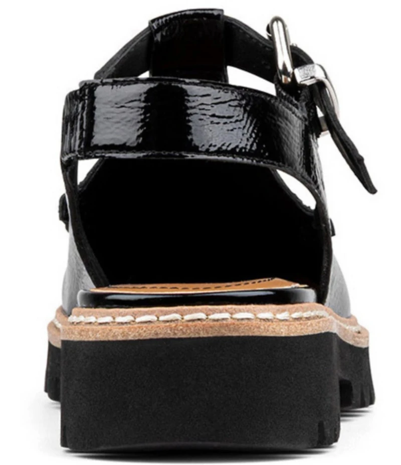 Donald Pliner Halliday Crinkle Patent Cutout Slingback Loafers