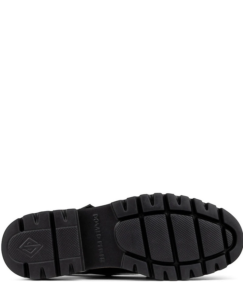 Donald Pliner Halliday Crinkle Patent Cutout Slingback Loafers