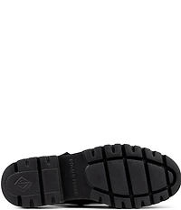 Donald Pliner Halliday Crinkle Patent Cutout Slingback Loafers