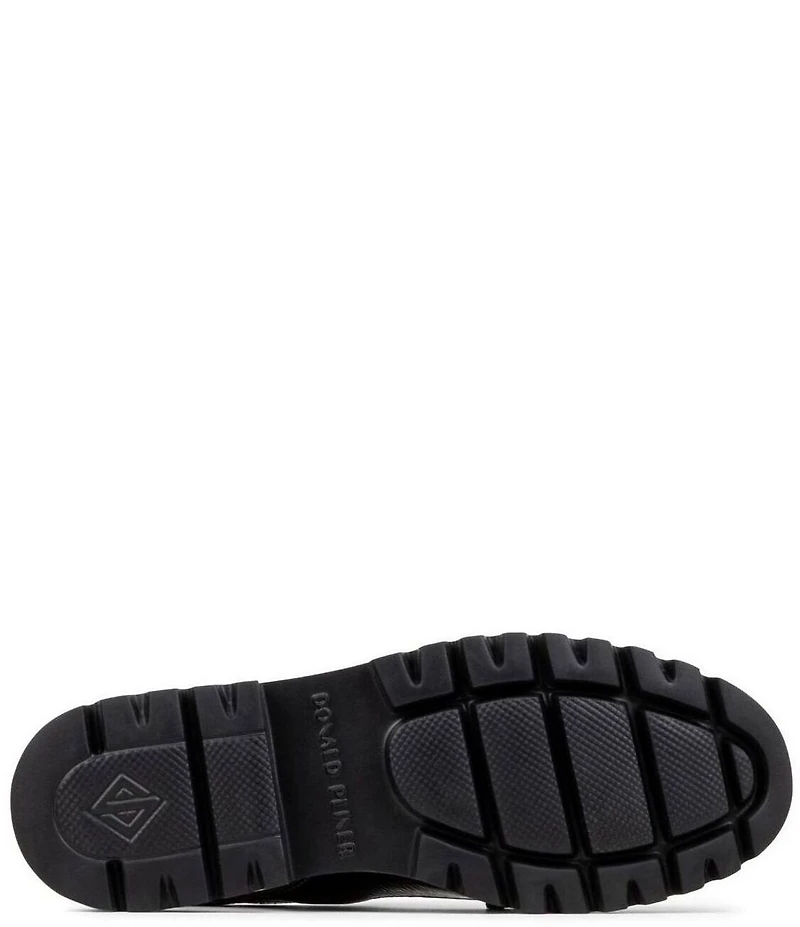 Donald Pliner Halliday Crinkle Patent Cutout Slingback Loafers