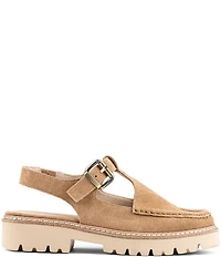 Donald Pliner Halliday Suede Mary Jane Slingback Oxfords