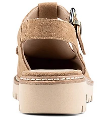 Donald Pliner Halliday Suede Mary Jane Slingback Oxfords