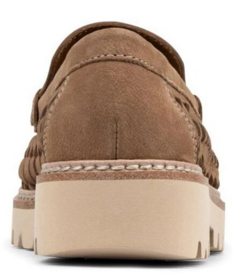 Donald Pliner Hansine Woven Nubuck Bit Strap Lugged Loafers