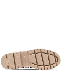 Donald Pliner Hansine Woven Nubuck Bit Strap Lugged Loafers