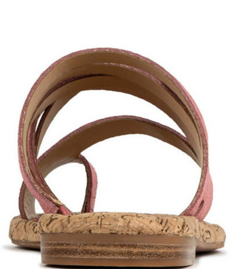 Donald Pliner Hazie Leather Strappy Toe Ring Flat Sandals