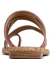 Donald Pliner Hazie Leather Strappy Toe Ring Flat Sandals