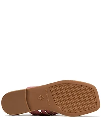 Donald Pliner Hazie Leather Strappy Toe Ring Flat Sandals