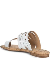 Donald Pliner Hazie Leather Strappy Toe Ring Flat Sandals