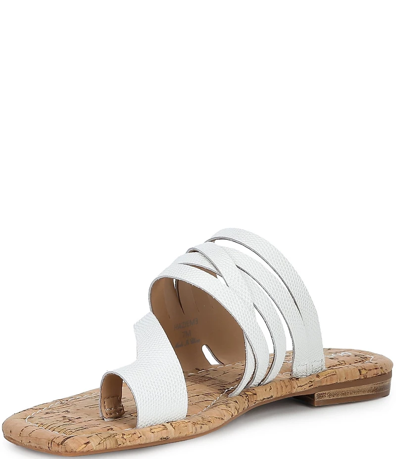 Donald Pliner Hazie Leather Strappy Toe Ring Flat Sandals