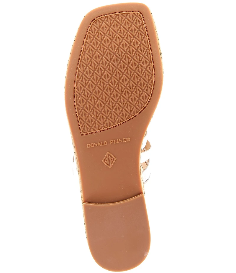 Donald Pliner Hazie Leather Strappy Toe Ring Flat Sandals