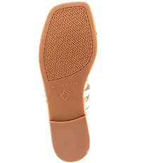 Donald Pliner Hazie Leather Strappy Toe Ring Flat Sandals