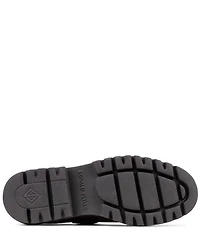 Donald Pliner Helaina Suede T-Strap Lugged Loafers