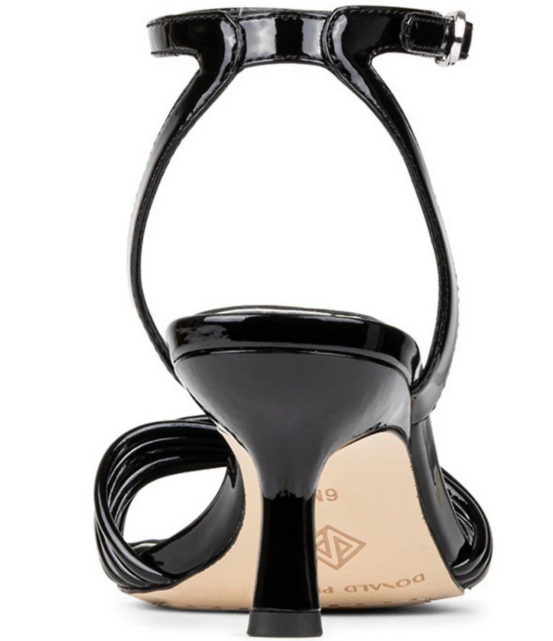 Donald Pliner Ilya Patent Leather Ankle Strap Dress Sandals