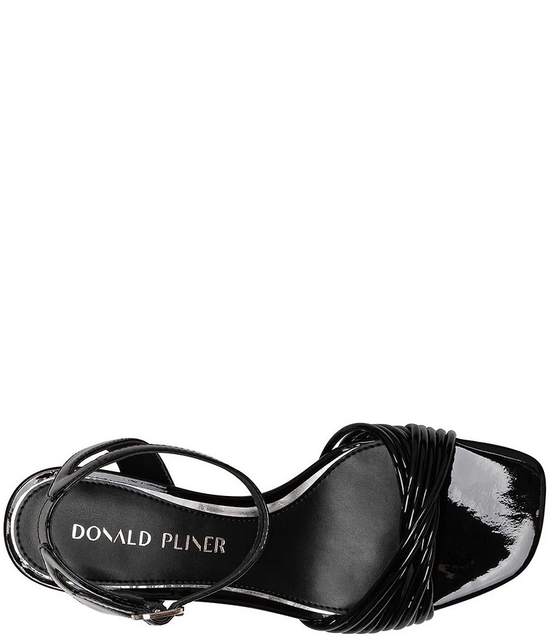 Donald Pliner Ilya Patent Leather Ankle Strap Dress Sandals