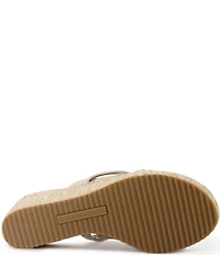 Donald Pliner Ithaca Suede Platform Wedge Toe Ring Sandals