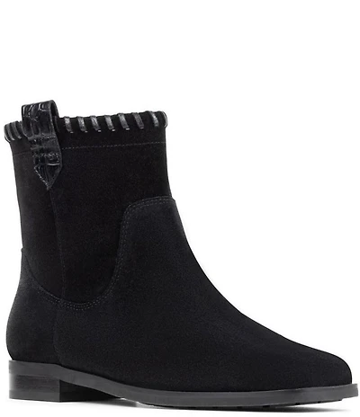 Donald Pliner Karter Suede Square Toe Booties