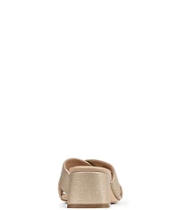 Donald Pliner Kenna Metallic Leather Toe Loop Dress Slip On Sandals