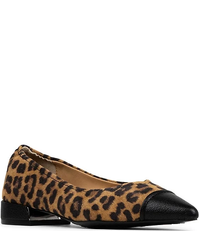 Donald Pliner Ladonna Leopard Print Suede Cap Toe Pumps