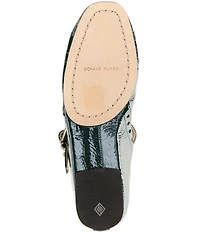 Donald Pliner Liane Patent Leather Buckle Mary Jane Ballet Flats
