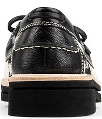 Donald Pliner Lillith Cow Print Calf Hair Boat Shoes