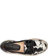 Donald Pliner Lillith Cow Print Calf Hair Boat Shoes