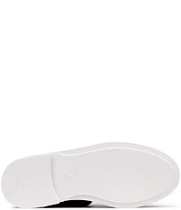 Donald Pliner Lillith Crocodile Embossed Metallic Leather Casual Boat Shoes