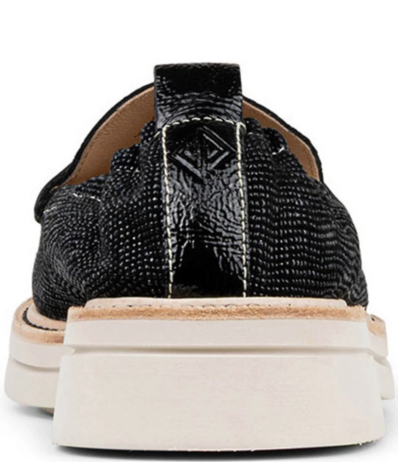 Donald Pliner Lomma Embossed Suede Bit Buckle Loafers