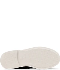 Donald Pliner Lomma Embossed Suede Bit Buckle Loafers