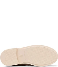 Donald Pliner Lomma Embossed Suede Bit Buckle Loafers