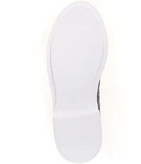 Donald Pliner Lomma Embossed Leather Bit Buckle Loafers