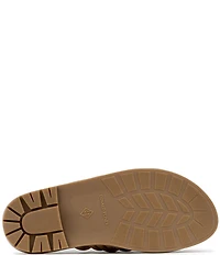 Donald Pliner Loni Braided Tubular Leather Slide Sandals