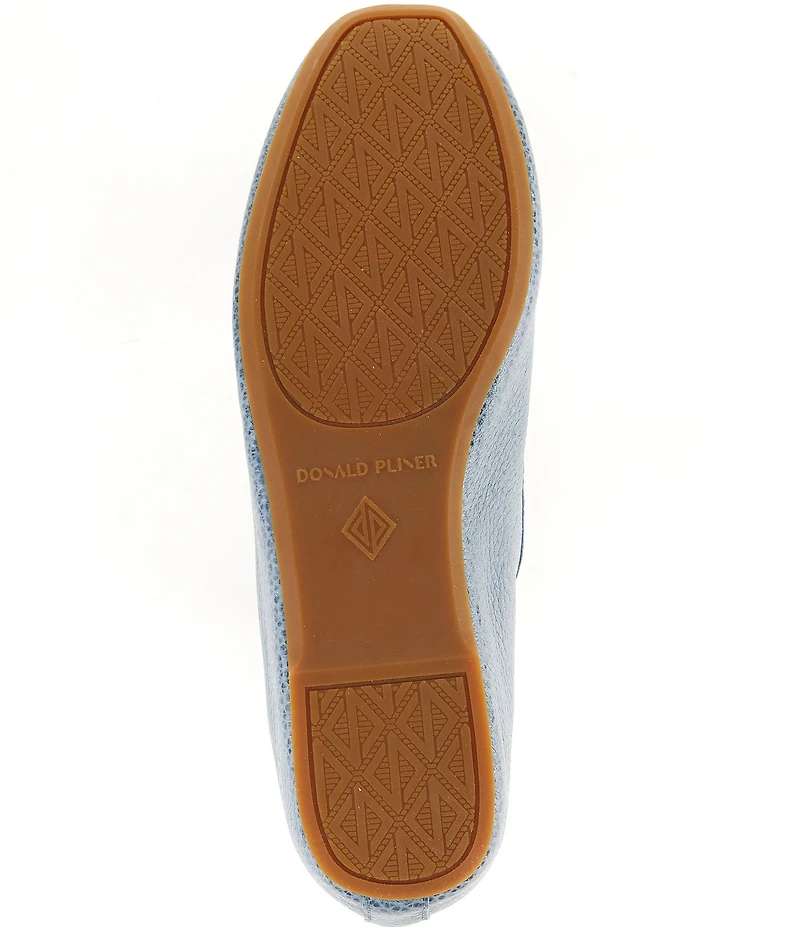 Donald Pliner Loriel Leather Ring Hardware Tassel Loafers