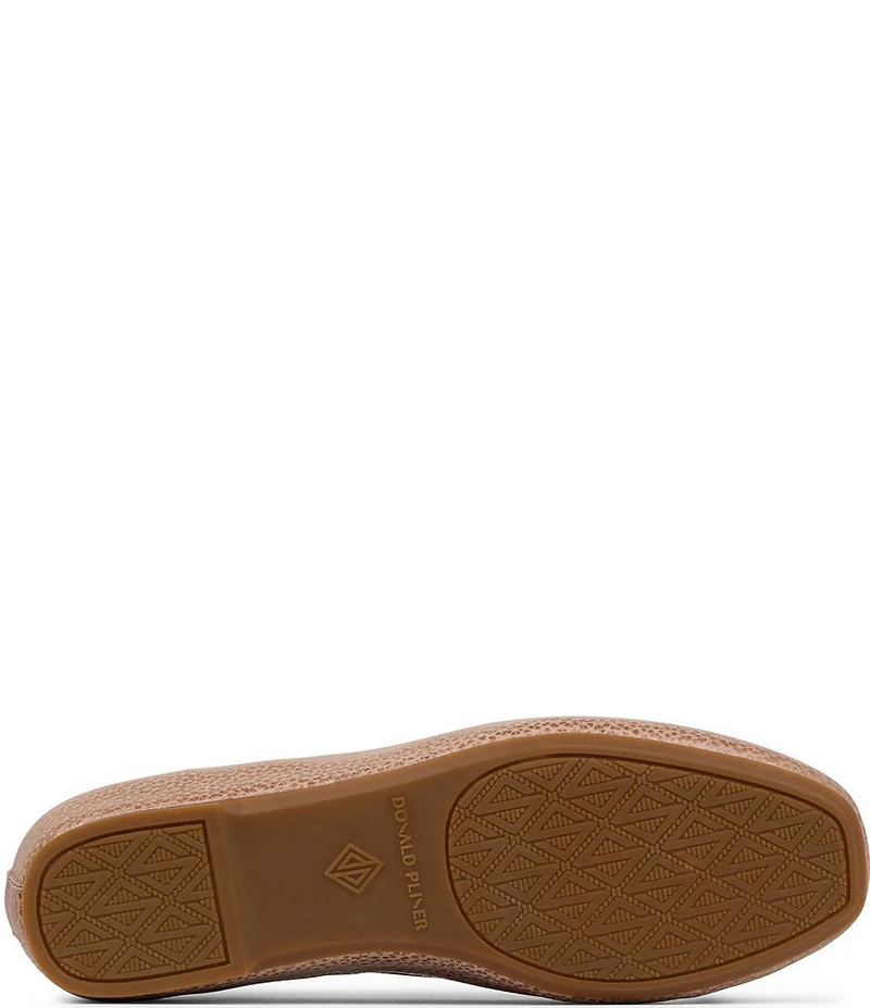 Donald Pliner Loriel Leather Ring Hardware Tassel Loafers