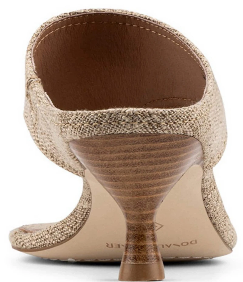 Donald Pliner Lucynda Linen Kitten Heel Thong Sandals