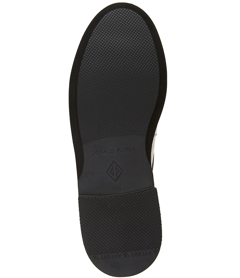 Donald Pliner Lyndall Croco Printed Patent Leather Tassel Loafer Mules