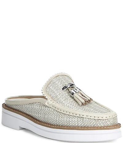 Donald Pliner Lyndall Jute Tassel Loafer Mules