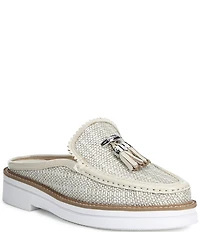 Donald Pliner Lyndall Jute Tassel Loafer Mules