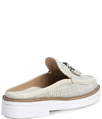 Donald Pliner Lyndall Jute Tassel Loafer Mules
