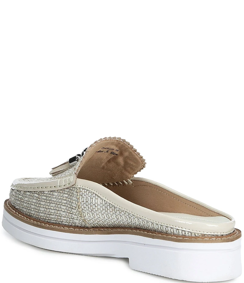 Donald Pliner Lyndall Jute Tassel Loafer Mules