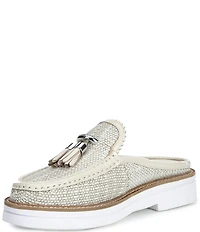 Donald Pliner Lyndall Jute Tassel Loafer Mules
