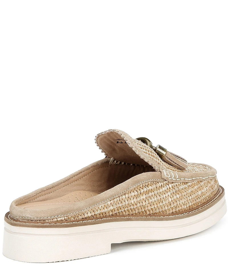 Donald Pliner Lyndall Raffia Tassel Mules