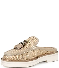 Donald Pliner Lyndall Raffia Tassel Mules